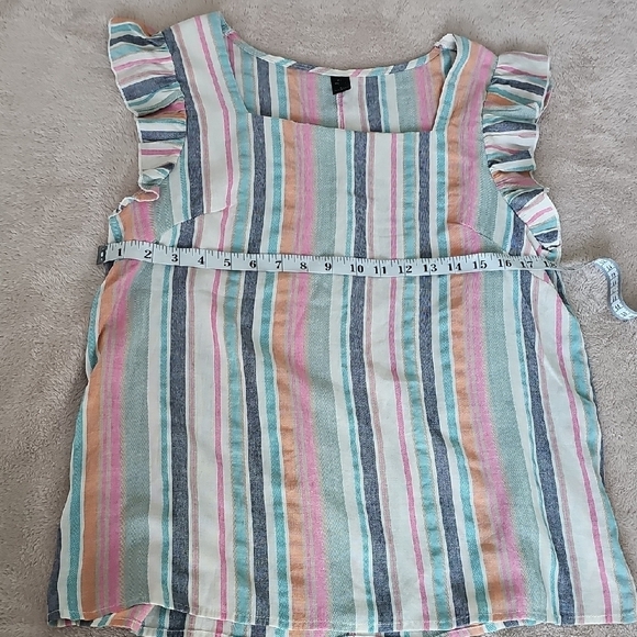 Emery Rose triped Multicolor Women's Blouse Size XL - Picture 6 of 7